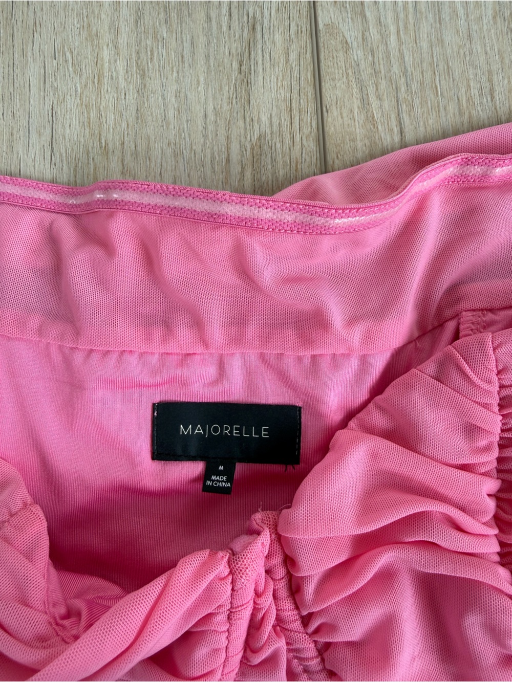 Pink Ruched Midi Dress - Picture 4 of 5